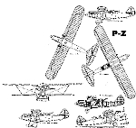 Чертеж биплана P-Z