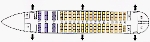 Компоновка салона самолета Boeing 737-200