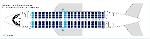 Компоновка салона самолета Boeing 737-400