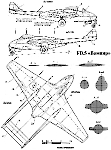 Чертеж Havilland FB.5 Vampire