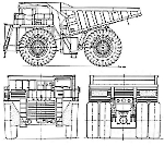 Чертеж БелАЗ-75191