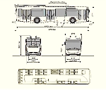 Чертеж троллейбуса МАЗ-203Т