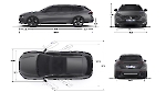 Чертеж Peugeot 508 SW (2018 г)