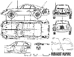 Чертеж Renault Alpine A110