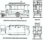 Чертеж Daimler Omnibus 1907 г Одноэтажный