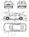 Чертеж Mercedes-Benz w212