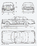 Чертеж Mercedes-Benz w111