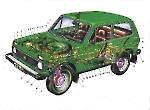 Компоновочная схема Lada 4x4