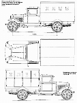 Чертеж. Хлебный фургон на шасси ГАЗ-АА