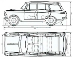Чертеж автомобиля Москвич-427