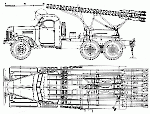Чертеж БМ-13 на базе ЗиС-151