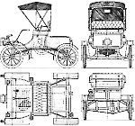 Чертеж Oldsmobile Model Curved Dash
