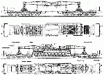 Чертеж железнодорожного транспортера для мортир 