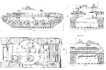 Чертеж объекта 150 с ходовой частью танка объекта 140