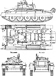 Чертеж танка Cruiser Mk.VI «Crusader I»