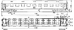 Чертеж вагона Пассажирский вагон Typ Y/B 70