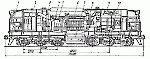 Компоновка тепловоза М62