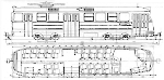 Чертеж трамвая M28