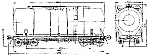 Чертеж вагона модель 15-1482-06/ Вагон-цистерна для перевозки серы