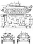 Чертеж танка Cruiser Mk.VI «Crusader I»