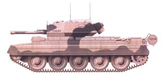 Силуэт Cruiser Mk.VIA «Crusader III»