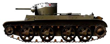 Силуэт танка БТ-4